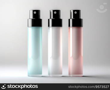 cosmetic product mockups on fresh field. Background for presentation of cosmetic.