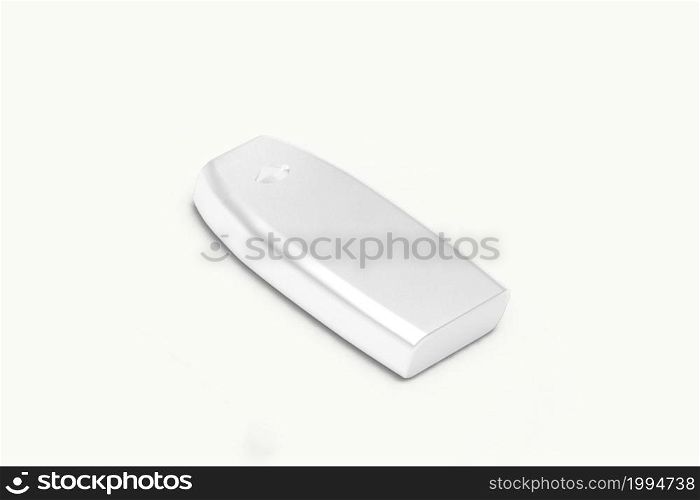 Cosmetics mockup template on white background. Plastic container for cosmetics products. Tube, cream pot, beauty products isolated on white background. 3D rendering.
