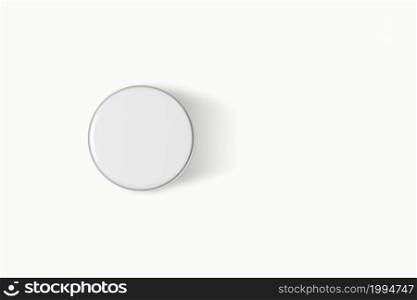 Cosmetics mockup template on white background. Plastic container for cosmetics products. Tube, cream pot, beauty products isolated on white background. 3D rendering.