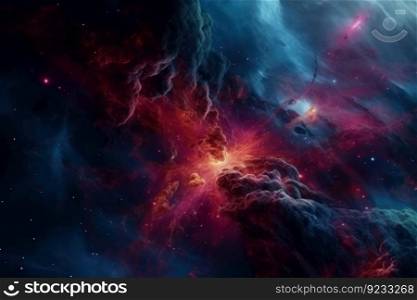 Cosmic galaxy background. Nebula cosmos. Generate Ai. Cosmic galaxy background. Generate Ai