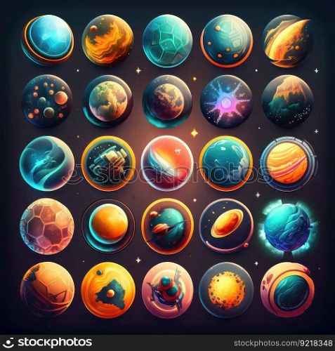 cosmic planet space galaxy ai generated. science design, fantasy sun, sky world cosmic planet space galaxy illustration. cosmic planet space galaxy ai generated