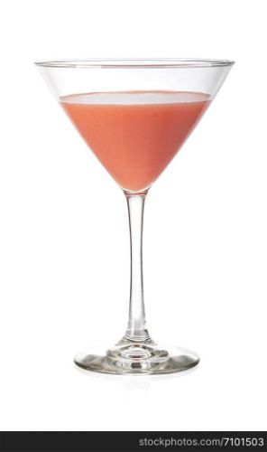 Cosmopolitan cherry martini cocktail on a white. Cosmopolitan cherry martini cocktail