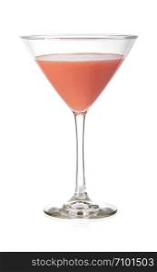 Cosmopolitan cherry martini cocktail on a white. Cosmopolitan cherry martini cocktail