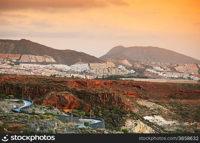 Costa Adeje.Tenerife island, Canaries