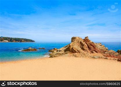Costa Brava beach Lloret de Mar in Catalonia at Spain