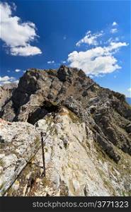 Costabella mountain ridge with Bepi Zac via ferrata, Trentino, Italy