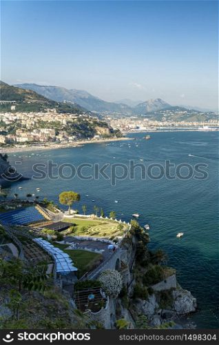Costiera Amalfitana, Salerno, Campania, Southern Italy: the coast at summer (July). Vietri sul Mare