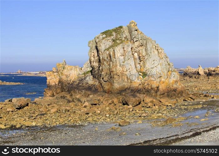 Cote de granite Rose, Brittany Coast near Ploumanach, France