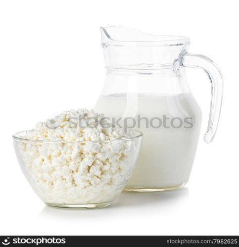 Cottage cheese, milk jug