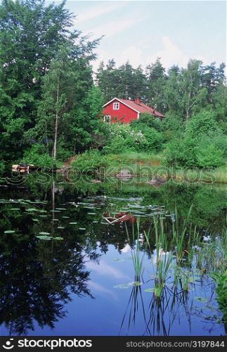 Cottage in a forest, Smaland, Sweden