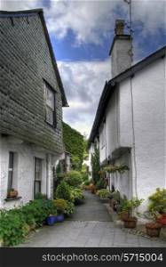 Cottages at Hawkshead, Cumbria, England.