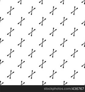 Cotton buds pattern seamless in simple style vector illustration. Cotton buds pattern vector