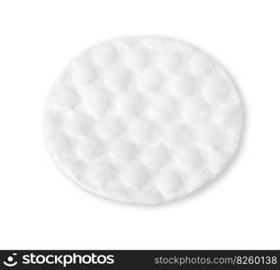 cotton pad on white background with clipping path