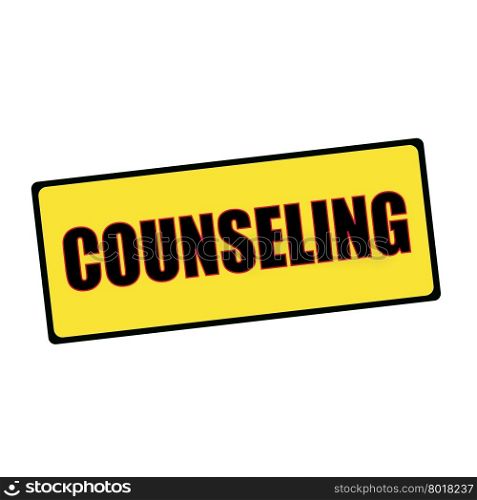 COUNSELING wording on rectangular signs