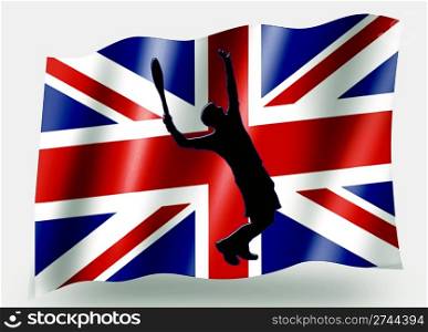 Country Flag Sport Icon Silhouette Series ? UK Tennis