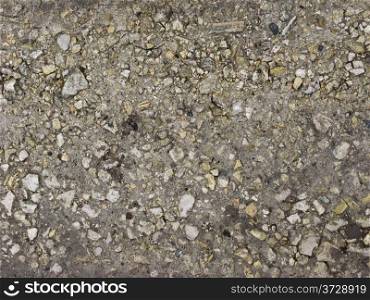 Country macadam road surface background