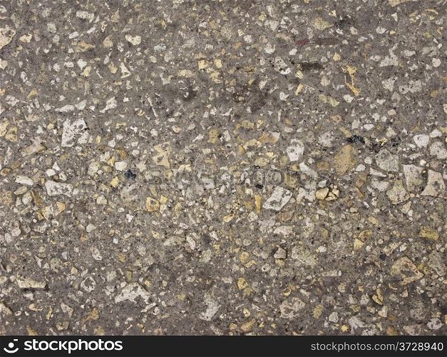 Country macadam road surface texture
