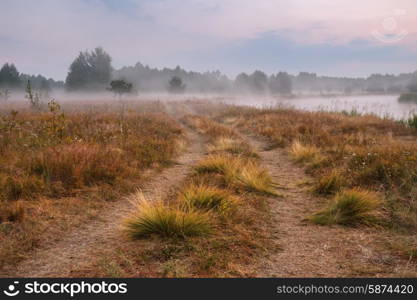 country road near river shchara