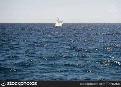 country Spain yacht in the Mediterranean sea