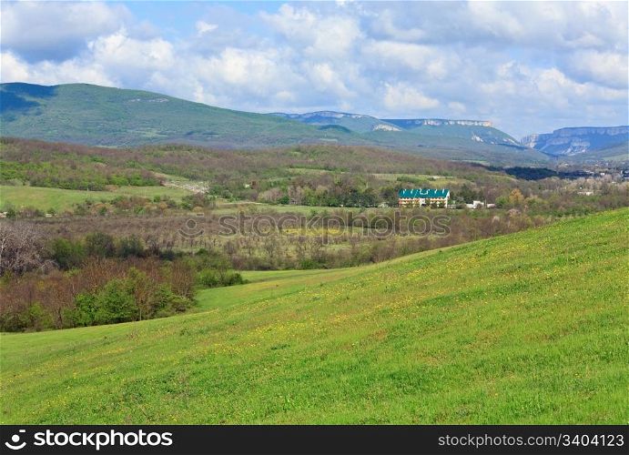 country spring mountain landscape (Crimea, Ukraine)