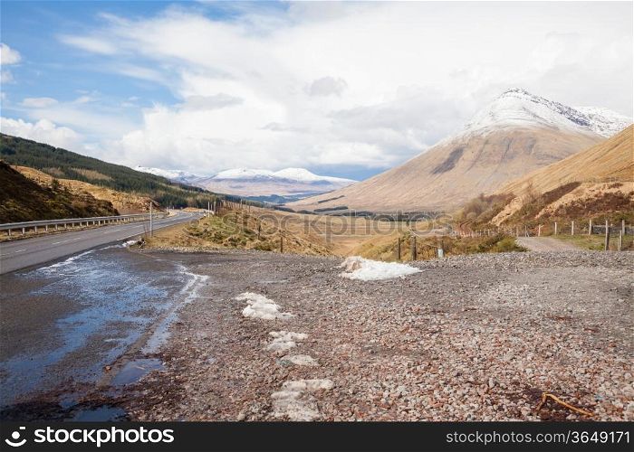 Countryside landscape Highland Scotland United Kingdom