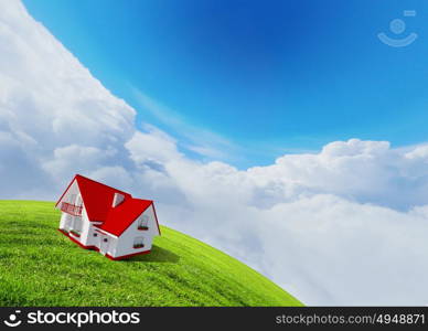 Countryside Landscape with Farm