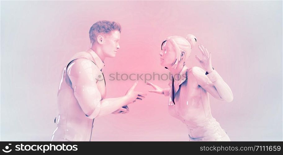 Couple Arguing as a Argument Quarrel Concept . Couple Arguing