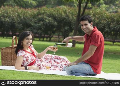 Couple at a picnic