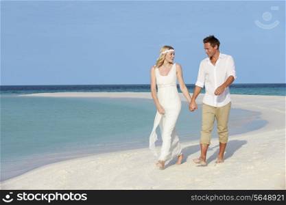 Couple At Beautiful Beach Wedding