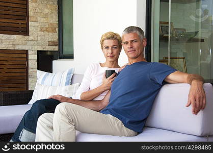 Couple at home