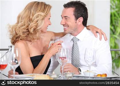 couple at table