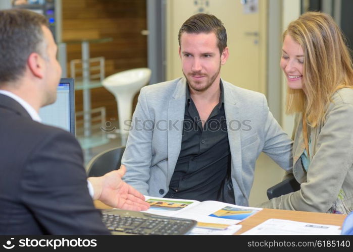 couple buying a home