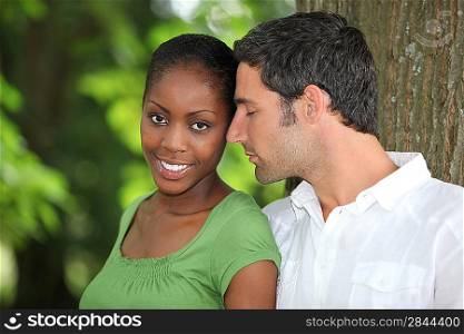 Couple by a tree
