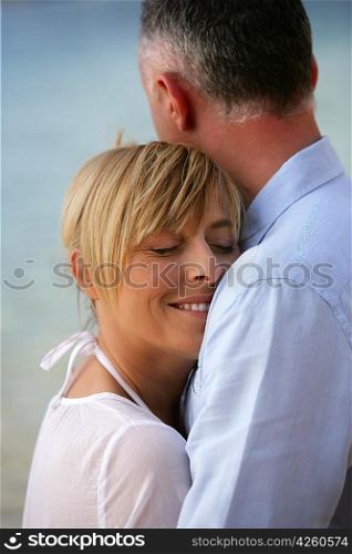 couple by seashore