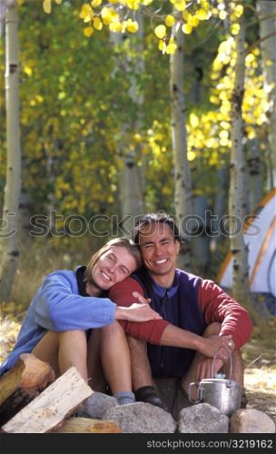 Couple Camping Together