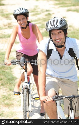 Couple cycling