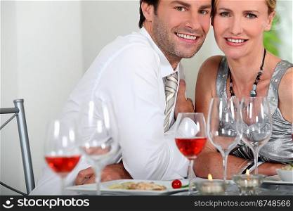 Couple dining