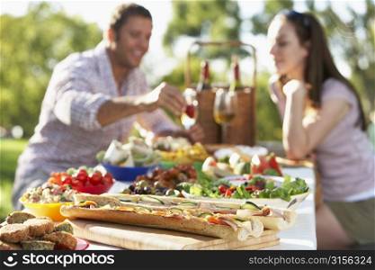 Couple Dining Al Fresco