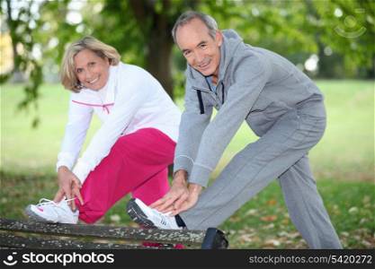 couple doing sport