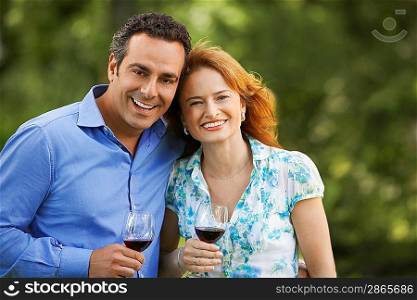 Couple Drinking Wine