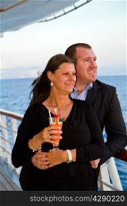 Couple Enjoying a Cruise Vacation