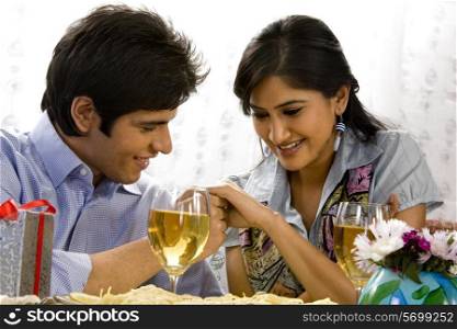 Couple enjoying a drink