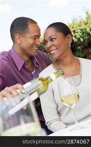 Couple Enjoying a Glass of Wine