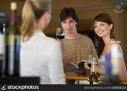 Couple Enjoying a Glass of Wine