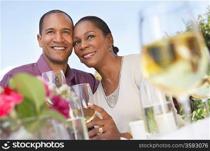 Couple Enjoying a Glass of Wine