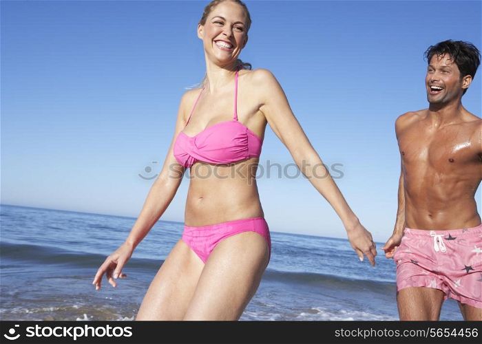 Couple Enjoying Beach Holiday