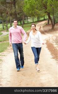Couple enjoying walk in park
