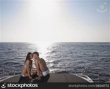 Couple Face to Face on Boat