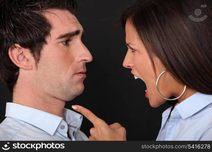 couple having a quarrel