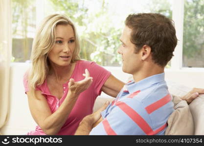 Couple Having Arguement At Home